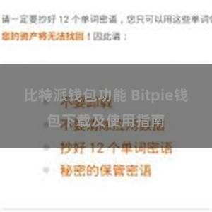 比特派钱包功能 Bitpie钱包下载及使用指南