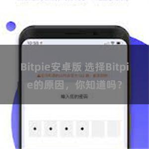 Bitpie安卓版 选择Bitpie的原因，你知道吗？