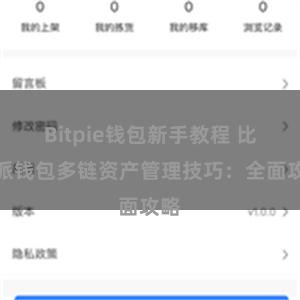 Bitpie钱包新手教程 比特派钱包多链资产管理技巧：全面攻略