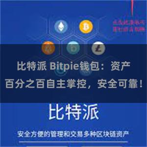 比特派 Bitpie钱包：资产百分之百自主掌控，安全可靠！