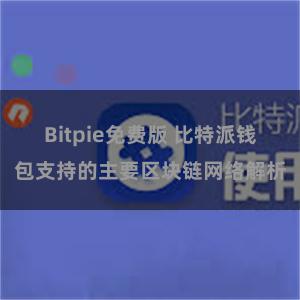 Bitpie免费版 比特派钱包支持的主要区块链网络解析