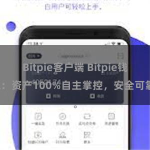 Bitpie客户端 Bitpie钱包：资产100%自主掌控，安全可靠。