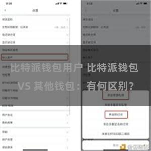 比特派钱包用户 比特派钱包 VS 其他钱包：有何区别？