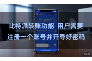 比特派转账功能  用户需要注册一个账号并开导好密码